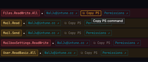 PowerShell Command für Consent Removal