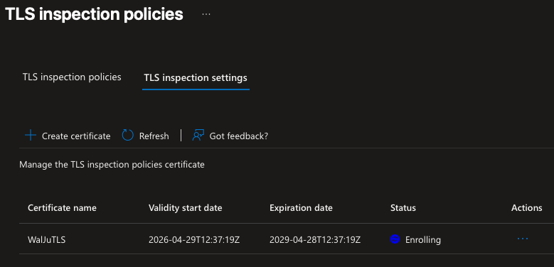 TLS-Inspektion in EIA aktivieren