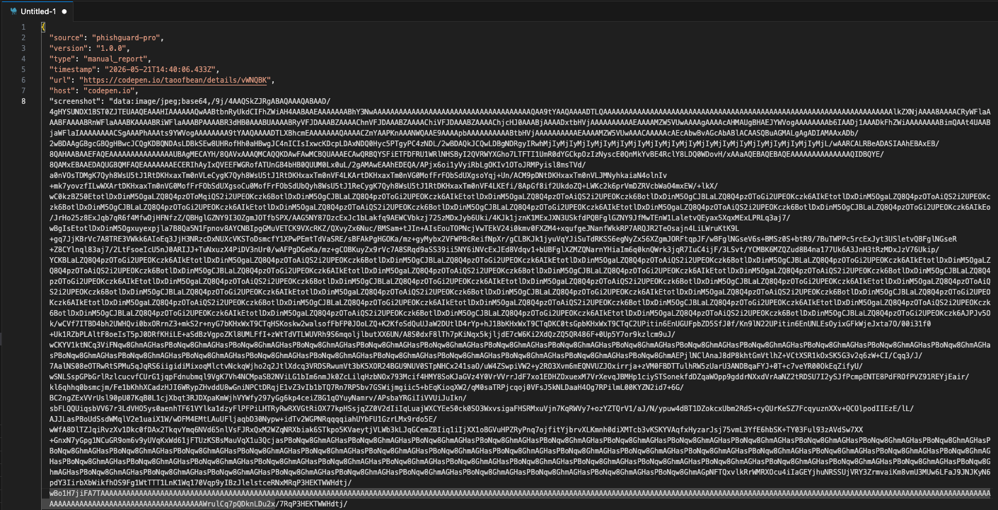Webhook-Payload: JSON-Report direkt nach Detection an den konfigurierten Endpoint.